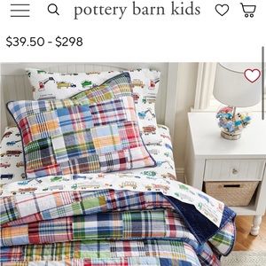 Pottery Barn Quilt and Shams - TWO Sets